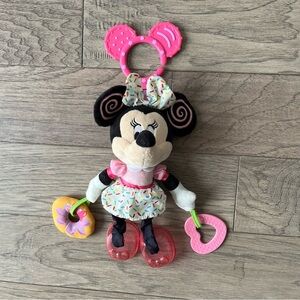 Disney Minnie Mouse Plush Toy with Pink and Black Details